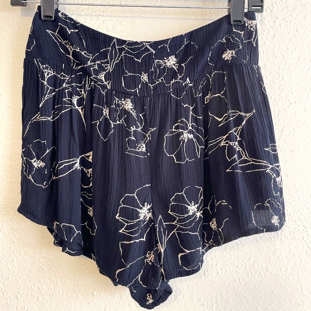 Billabong Surf Stretch 100% Cotton Black Boho Beach Summer Casual Shorts